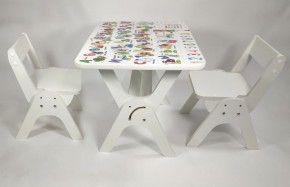 Детский растущий стол-парта и два стула Я САМ "Умка-Дуо" (Алфавит) в Елабуге - elabuga.mebel-74.com | фото