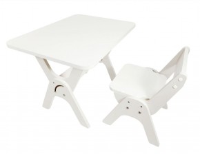 Детский растущий стол-парта и стул Я САМ "Умка" (Белый) в Елабуге - elabuga.mebel-74.com | фото