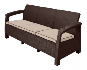 Диван Yalta Premium Sofa 3 Set (Ялта) шоколадный (+подушки под спину) в Елабуге - elabuga.mebel-74.com | фото