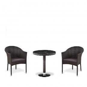 Комплект плетеной мебели T601/Y350A-W53 Brown (2+1) в Елабуге - elabuga.mebel-74.com | фото