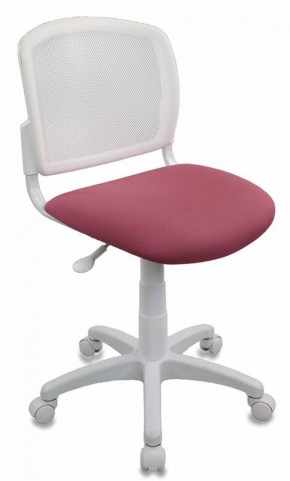 Кресло детское Бюрократ CH-W296NX/26-31 белый TW-15 розовый 26-31 в Елабуге - elabuga.mebel-74.com | фото