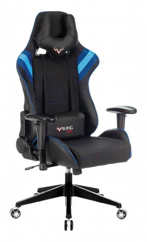 Кресло игровое Бюрократ VIKING 4 AERO BLUE черный/синий в Елабуге - elabuga.mebel-74.com | фото