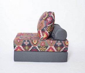 Кресло-кровать-пуф бескаркасное Прайм (мехико серый-графит) в Елабуге - elabuga.mebel-74.com | фото