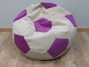 Кресло-мешок Мяч M (Nice Vanilla-Shaggy Fuchsia) в Елабуге - elabuga.mebel-74.com | фото