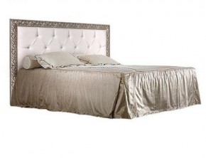 Кровать 2-х спальная(1,4 м) Тиффани штрих-лак/серебро с мягким изголовьем с подъемным механизмом (ТФКР140-2[3]) в Елабуге - elabuga.mebel-74.com | фото