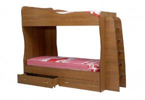 Кровать детская 2-х ярусная Юниор-1 (800*2000) ЛДСП в Елабуге - elabuga.mebel-74.com | фото