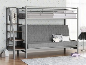 Кровать двухъярусная с диваном "Мадлен-3" (Серый/Серый) в Елабуге - elabuga.mebel-74.com | фото