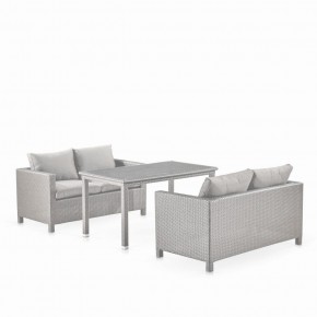 Обеденный комплект плетеной мебели с диванами T256C/S59C-W85 Latte в Елабуге - elabuga.mebel-74.com | фото