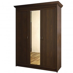 Шкаф для одежды 3-дверный с зеркалом №671 Флоренция Дуб оксфорд в Елабуге - elabuga.mebel-74.com | фото
