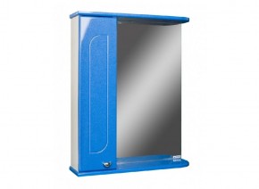 Шкаф-зеркало Радуга Синий металлик 50 ЛЕВЫЙ АЙСБЕРГ (DA1128HZR) в Елабуге - elabuga.mebel-74.com | фото