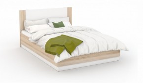 Спальня Аврора Кровать 160 с подъемным механизмом Дуб сонома/Белый в Елабуге - elabuga.mebel-74.com | фото