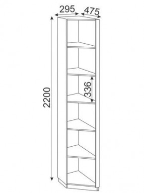 Угловая секция Глэдис М25 (ЯШС/Белый) в Елабуге - elabuga.mebel-74.com | фото