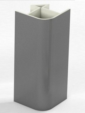 Угловое соединение для цоколя 90 гр. h100 мм (Алюминий, Белый, Черный, Сонома) в Елабуге - elabuga.mebel-74.com | фото