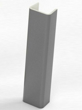 Торцевая заглушка  для цоколя h100 мм (Алюминий, Белый, Черный, Сонома) в Елабуге - elabuga.mebel-74.com | фото